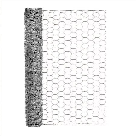 Garden Zone Garden Craft 24 in. H X 25 ft. L Galvanized Steel Poultry Netting 1 in. 162425